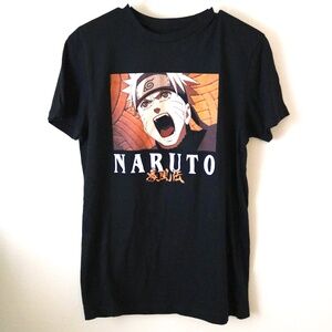 Urban Heritage NARUTO Shippuden Men's Graphic Anime T shirt Size Small Black
